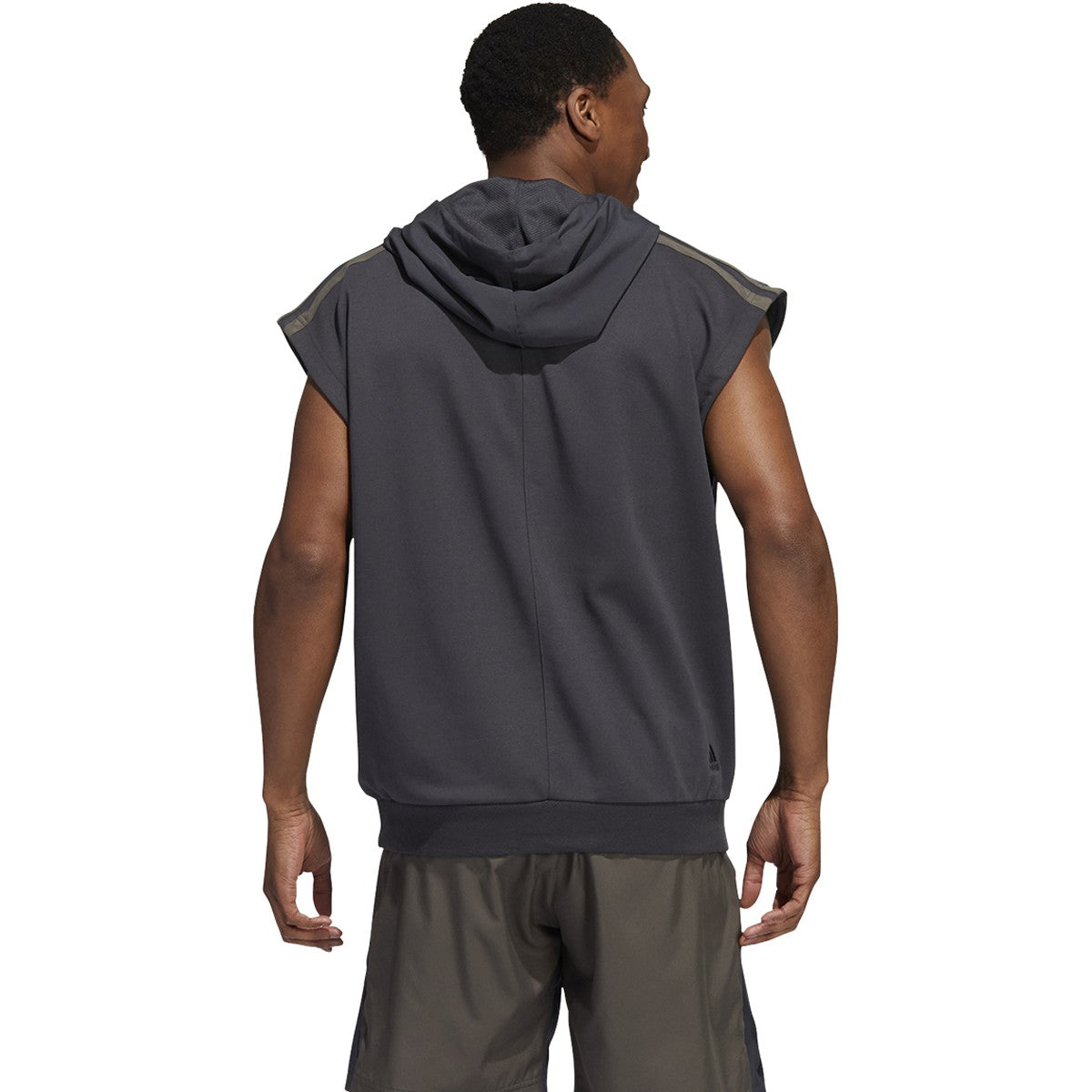 adidas World Wide Hoops Mens Sleeveless Basketball Hoodie