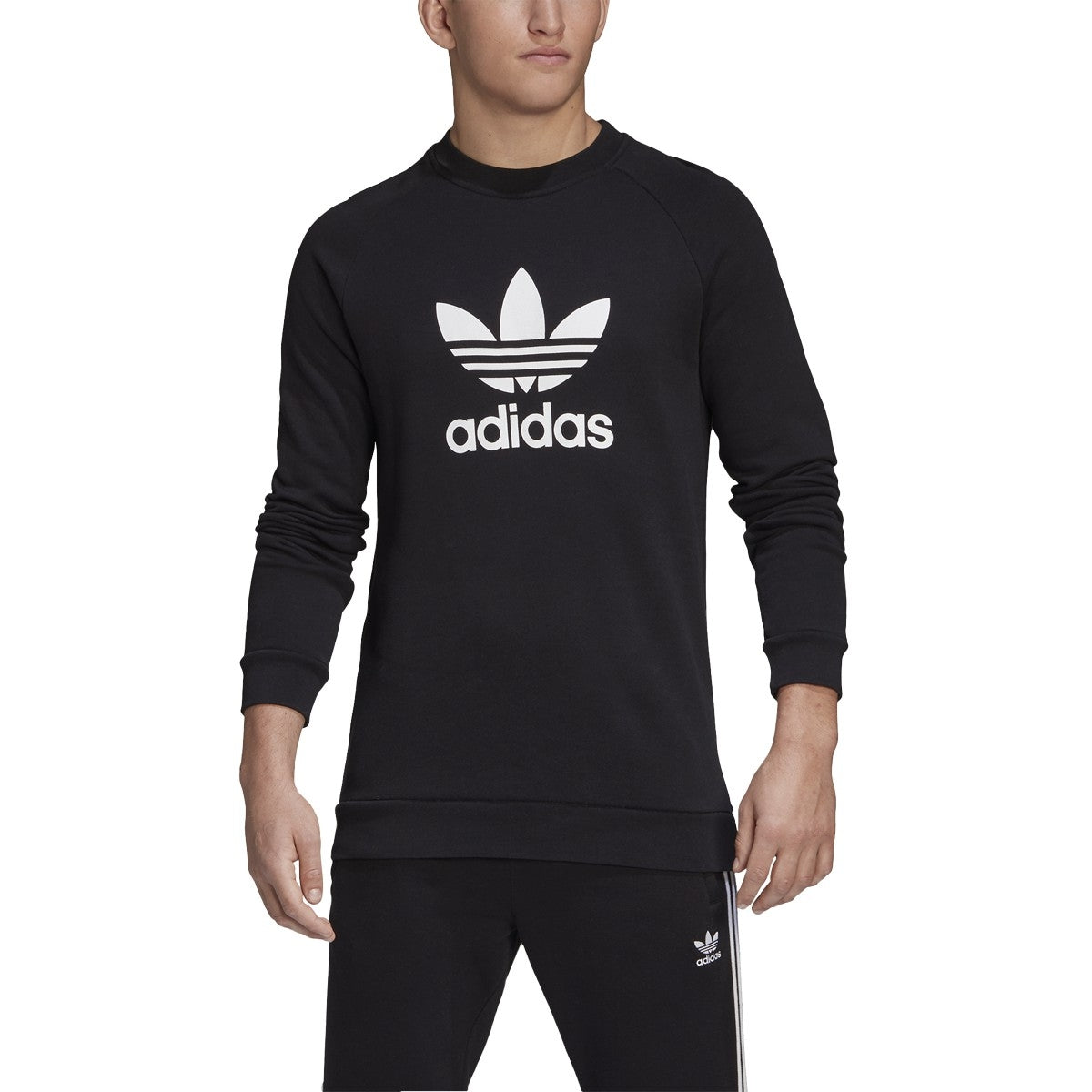 adidas Trefoil Warm-Up Crew Sweatshirt - Men's Casual