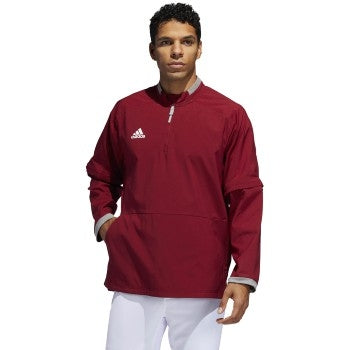 adidas Fielder's Choice 2.0 Convertible Cage Long Sleeve Jacket- Men's Baseball