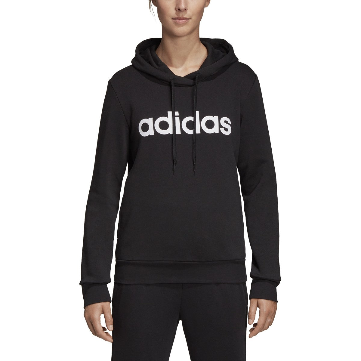 adidas Essentials Linear Pullover Hoodie - Women's Casual