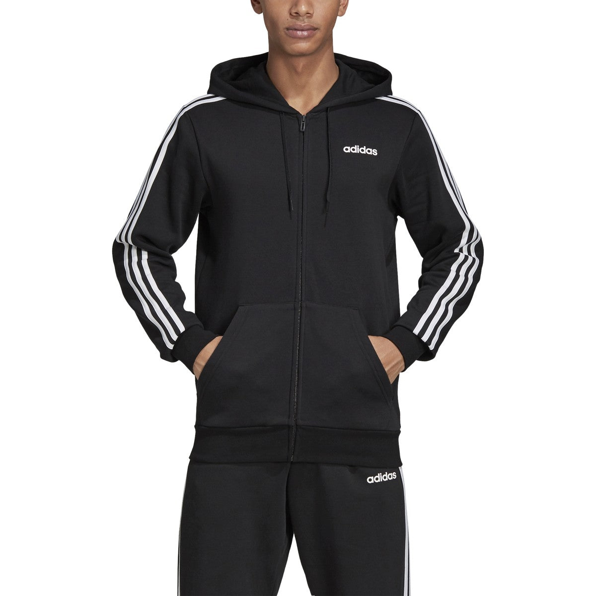 adidas Essentials 3-Stripes Fleece Hoodie - Men's Multi-Sport