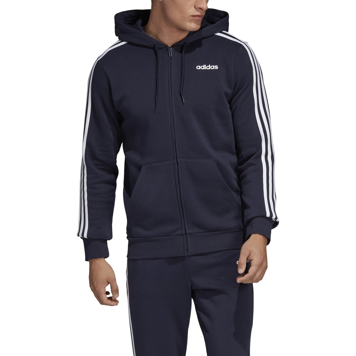 adidas Essentials 3-Stripes Fleece Hoodie - Men's Multi-Sport