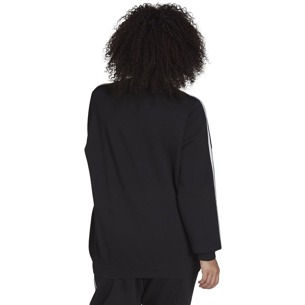 adidas Essentials Womens Plus Size Sweatshirt with 3 Stripes