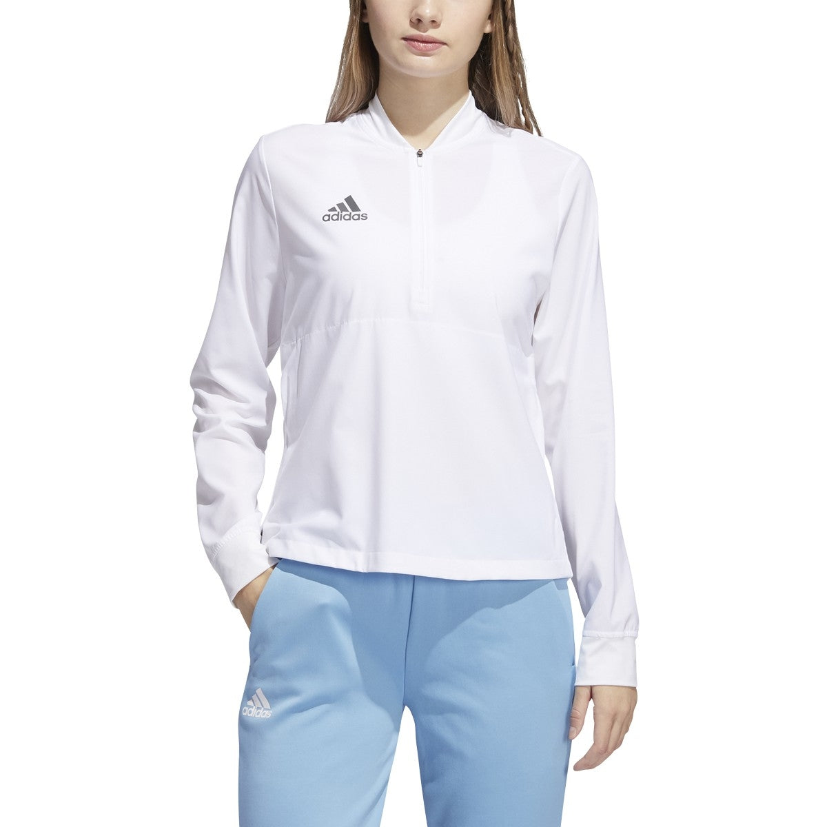 adidas Long Sleeve 1/4 Zip Top - Women's Casual