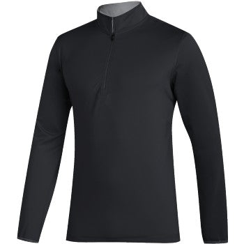 adidas 3-Stripe Midweight 1/2 Zip Polo-Men's Golf