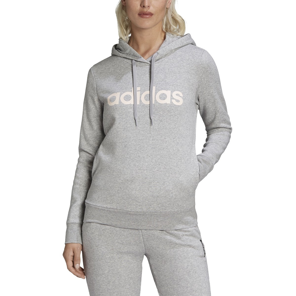 adidas Essentials Linear Pullover Hoodie - Women's Casual