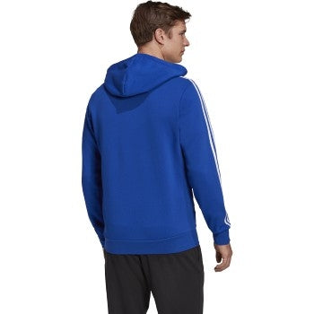 adidas Essential 3-Stripes Fleece Hoodie-Men's Training