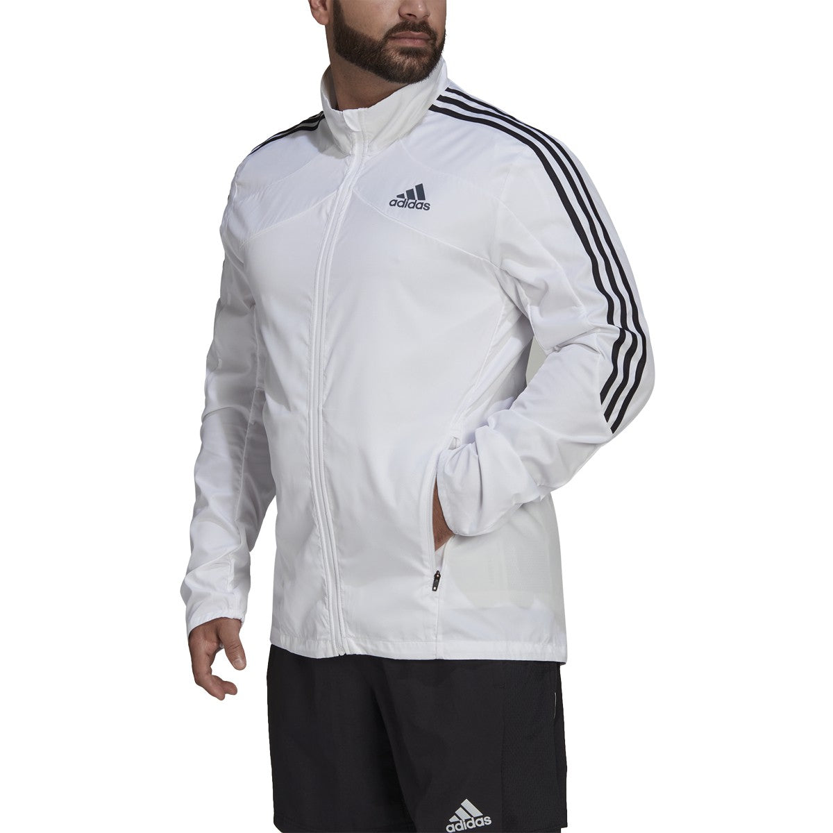 adidas Marathon 3-Stripe Jacket - Mens Running