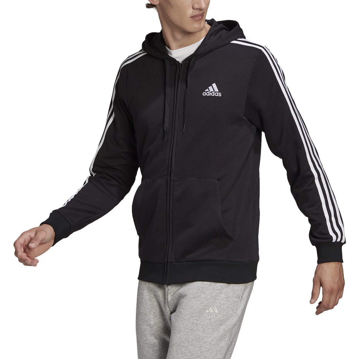 adidas Essentials Full-Zip Hoodie - Mens Casual