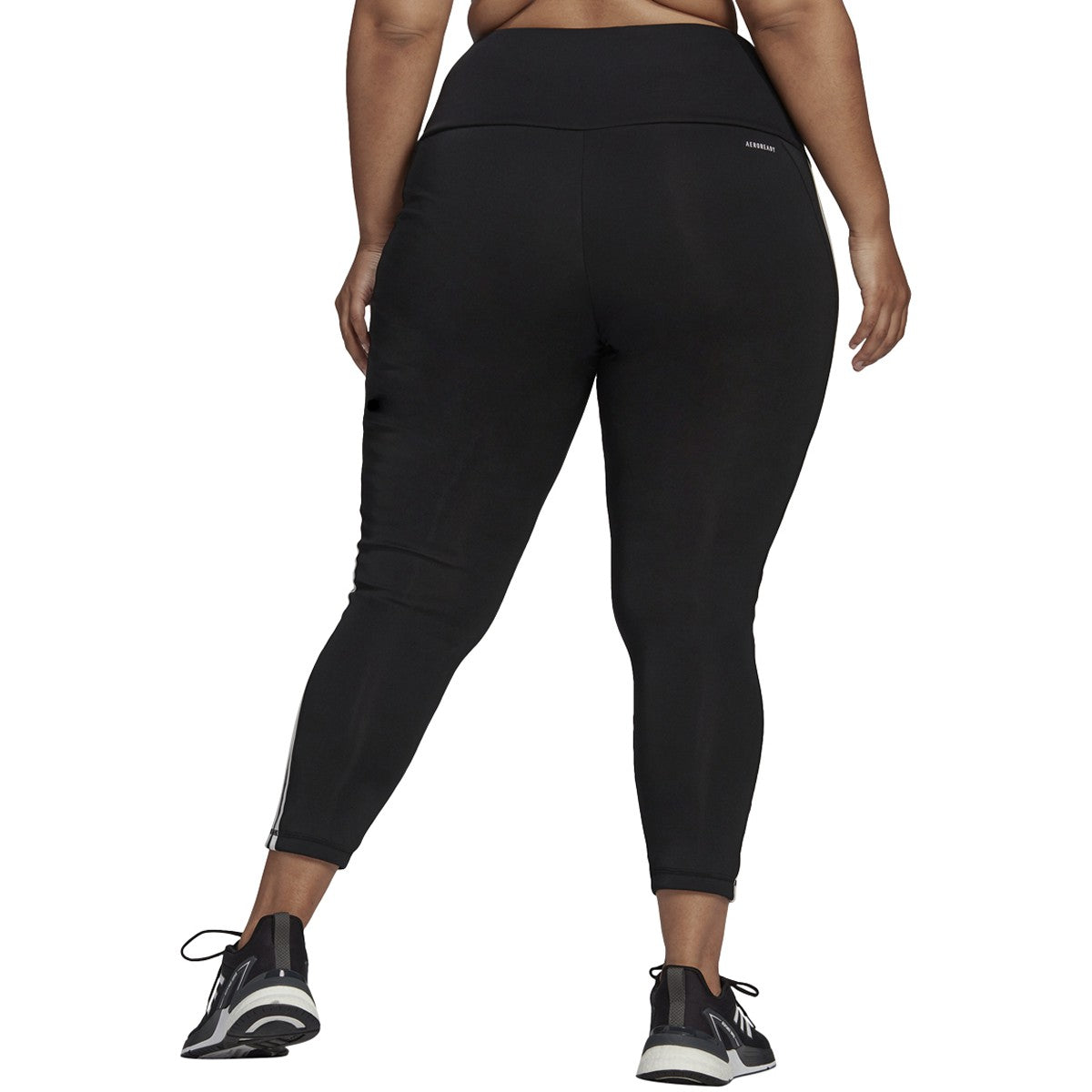 adidas High Rise 3-Stripes 7/8 Tights Plus Size - Womens Training