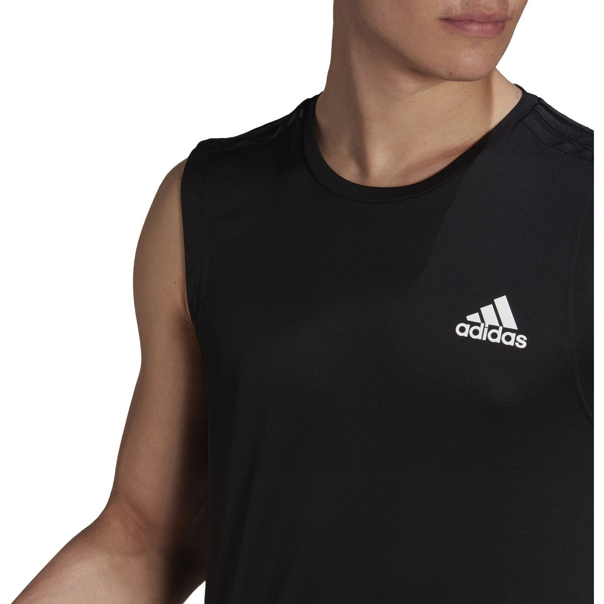 adidas Designed 2 Move 3-Stripe Tank Top - Mens Training