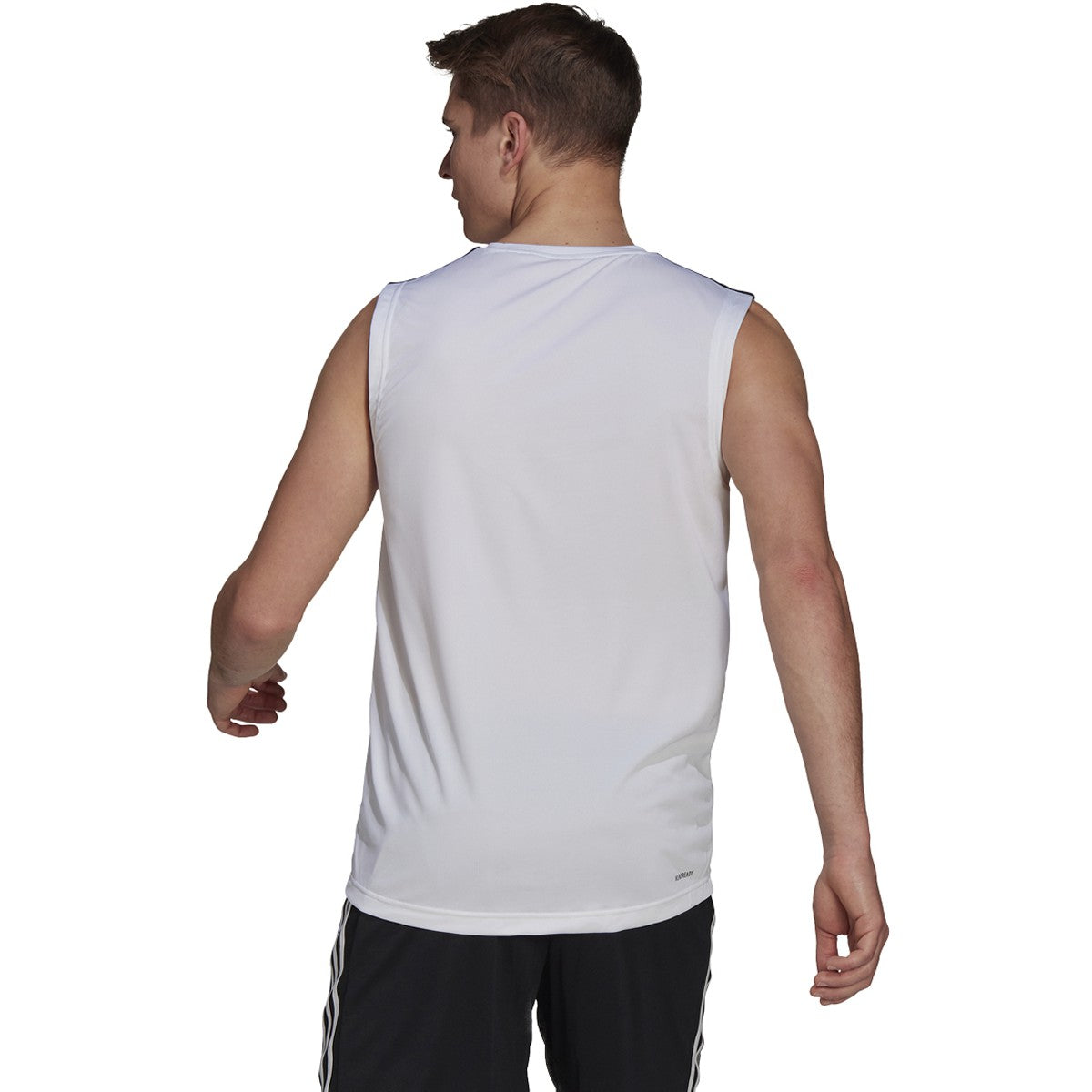 adidas Designed 2 Move 3-Stripe Tank Top - Mens Training