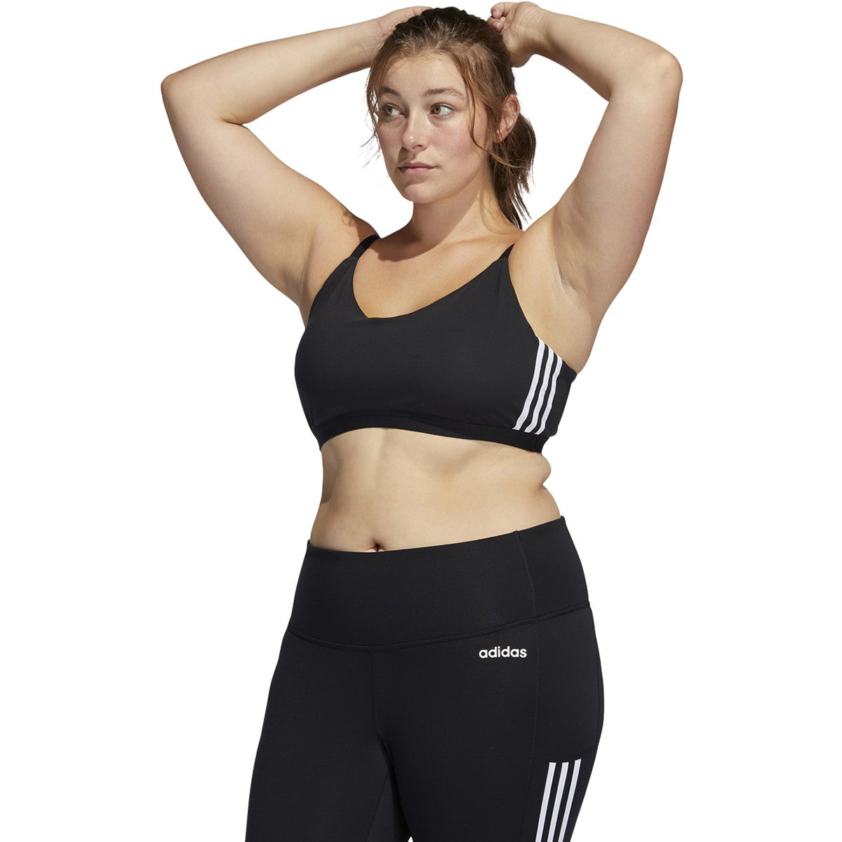 adidas All Me 3 Stripes Plus Size Bra - Womens Training