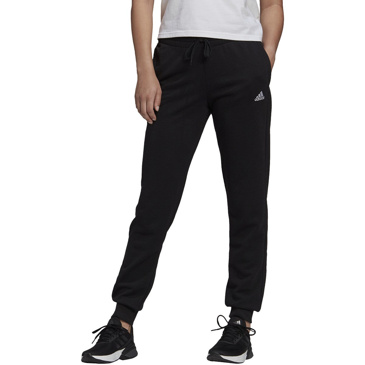 adidas Essentials French Terry Slim Tapered Cuffed Pant - Womens Casual