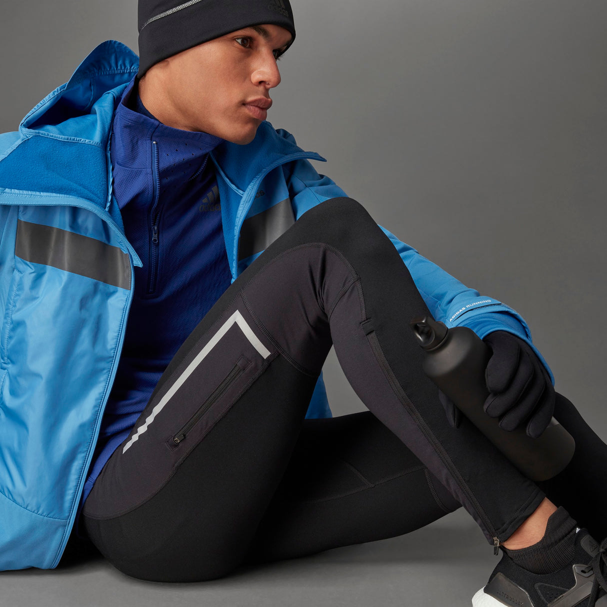 adidas Saturday Warm Running Leggings - Mens Running