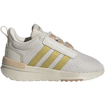adidas Racer TR21 Toddler Shoes with Gold Stripes