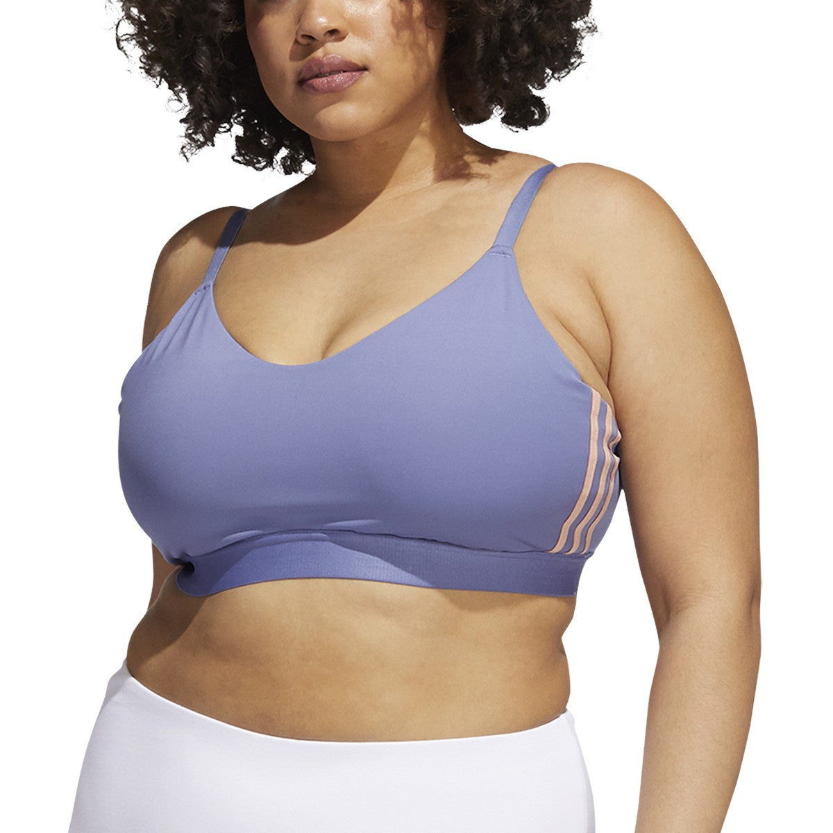 adidas All Me 3 Stripes Plus Size Bra - Womens Training