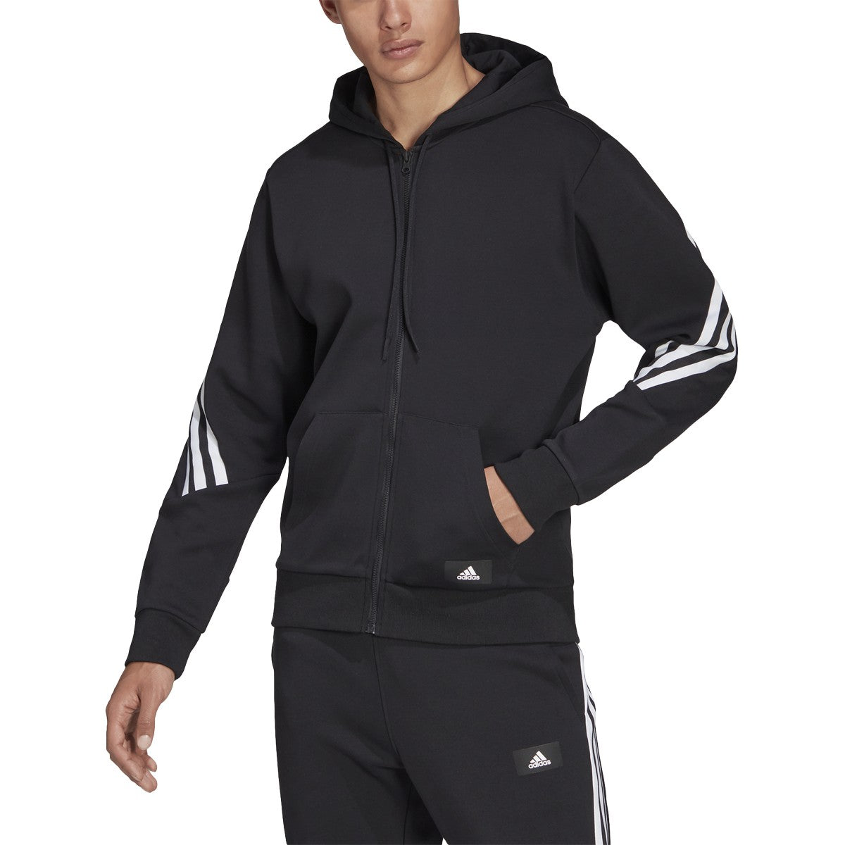 adidas Sportswear Future Icons 3-Stripe Full-Zip Hoodie - Mens Casual