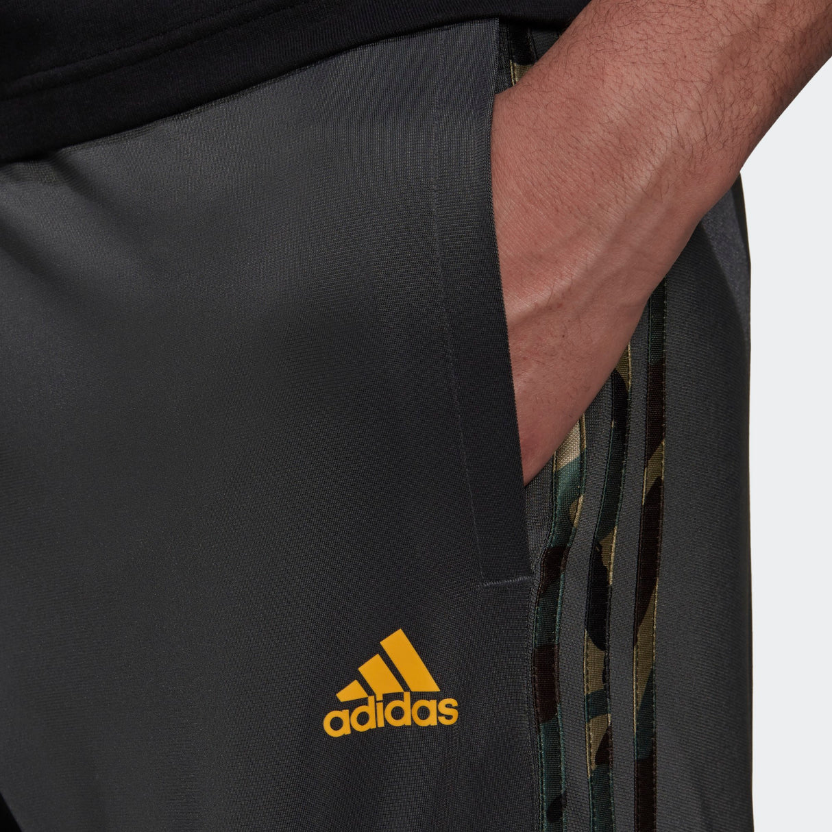 adidas Warm-Up Tricot Tapered Camo Pants - Mens Casual