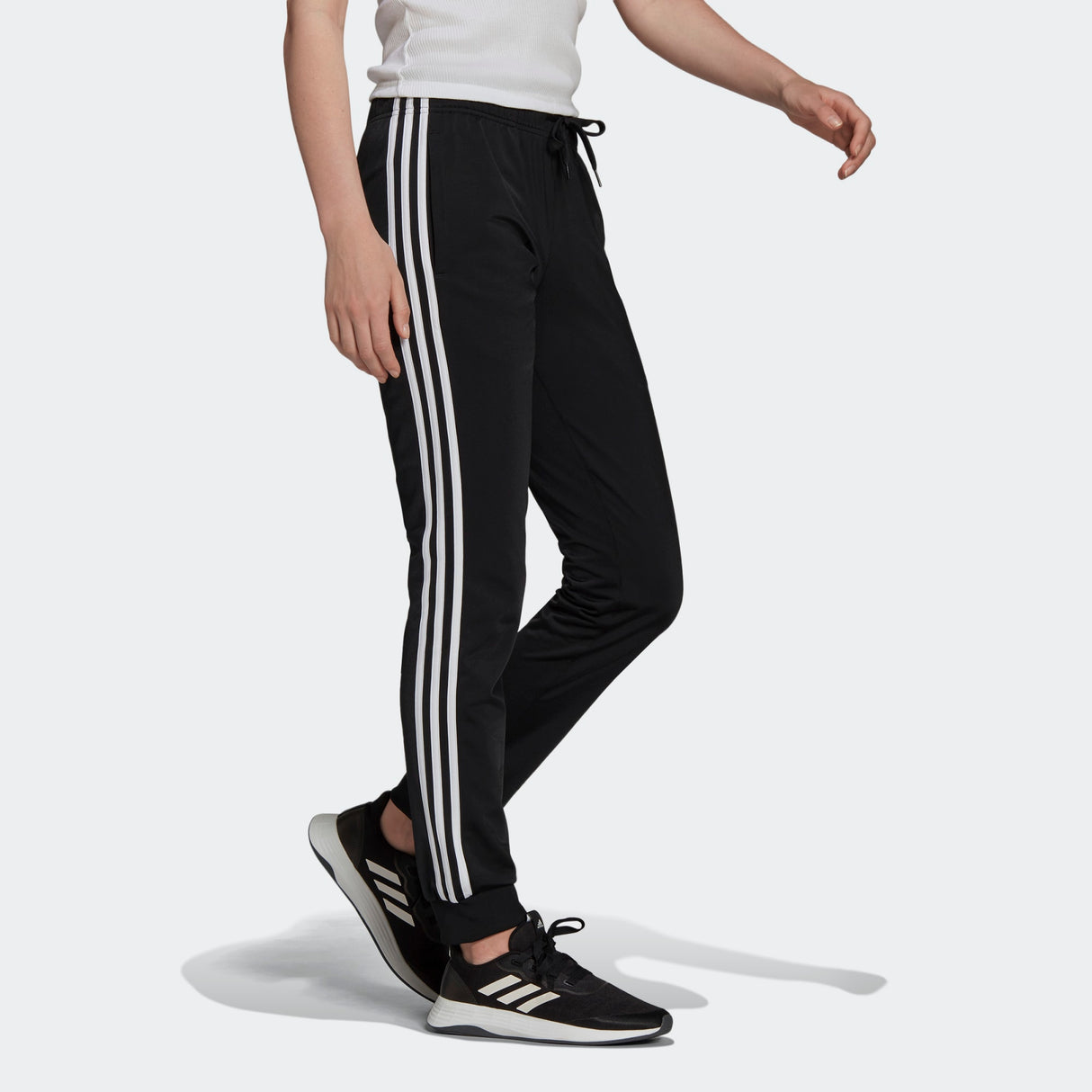 adidas Warm-Up Tricot Slim Tapered 3-Stripes Pants - Womens Casual