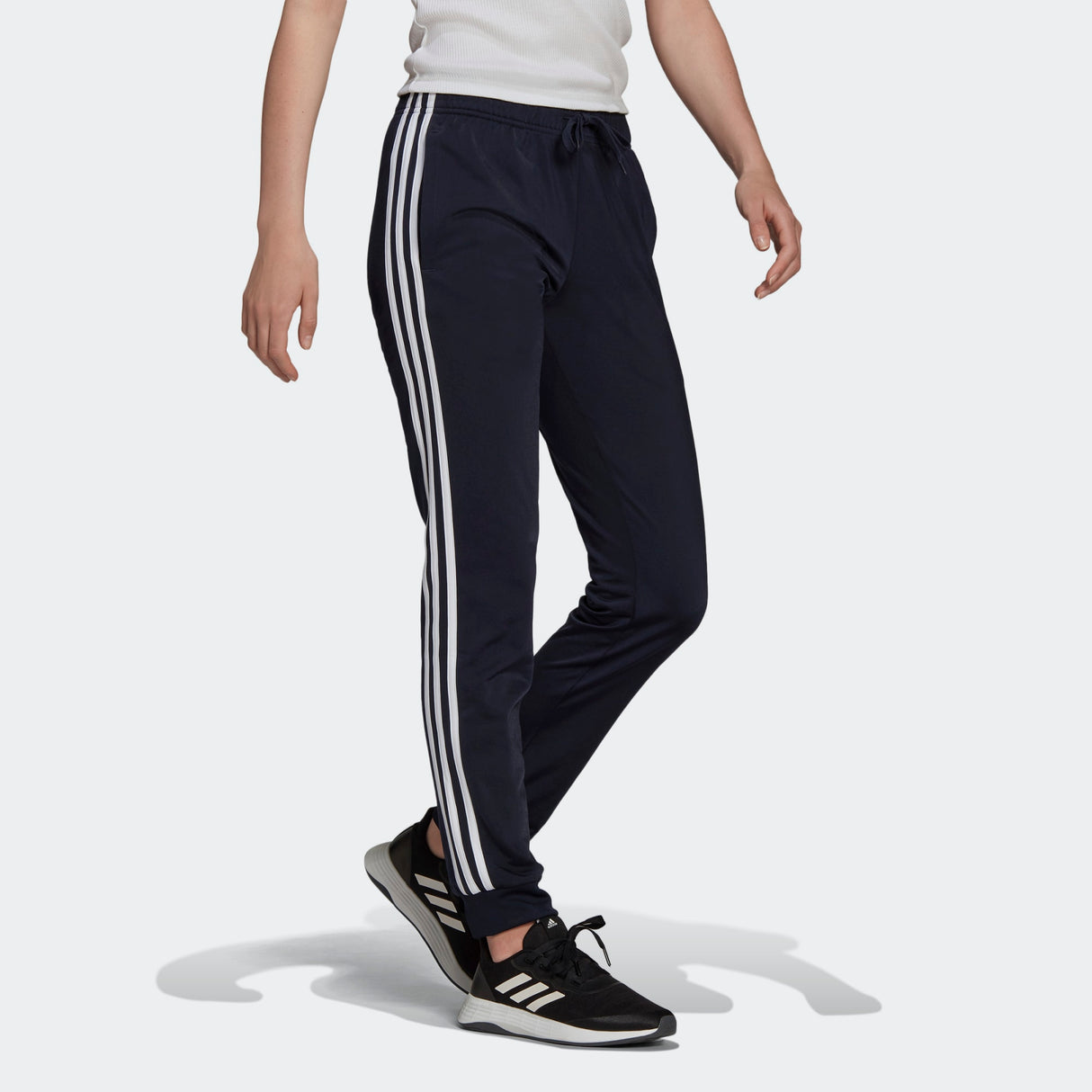 adidas Warm-Up Tricot Slim Tapered 3-Stripes Pants - Womens Casual