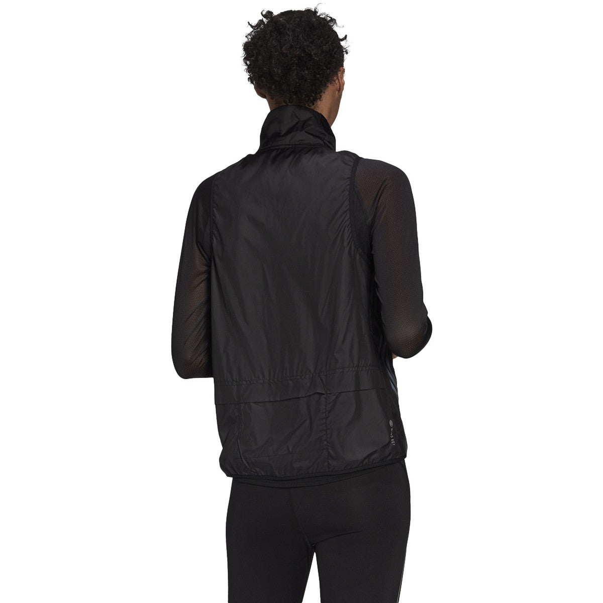 adidas Run Icon 3 Stripe Wind Running Vest - Womens Running