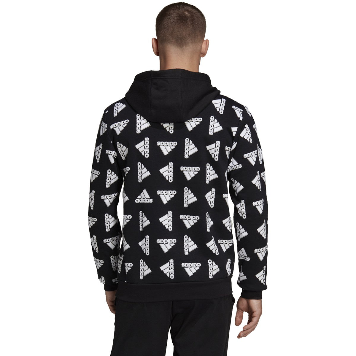 adidas All Over Print Fleece Hoodie - Mens Casual