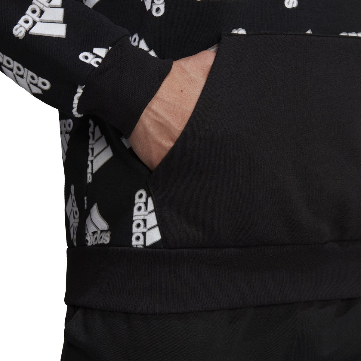 adidas All Over Print Fleece Hoodie - Mens Casual
