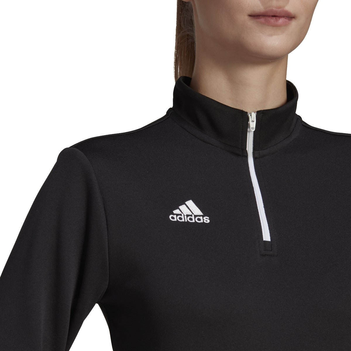 adidas Entrada 22 Womens Soccer Quarter Zip Training Shirt