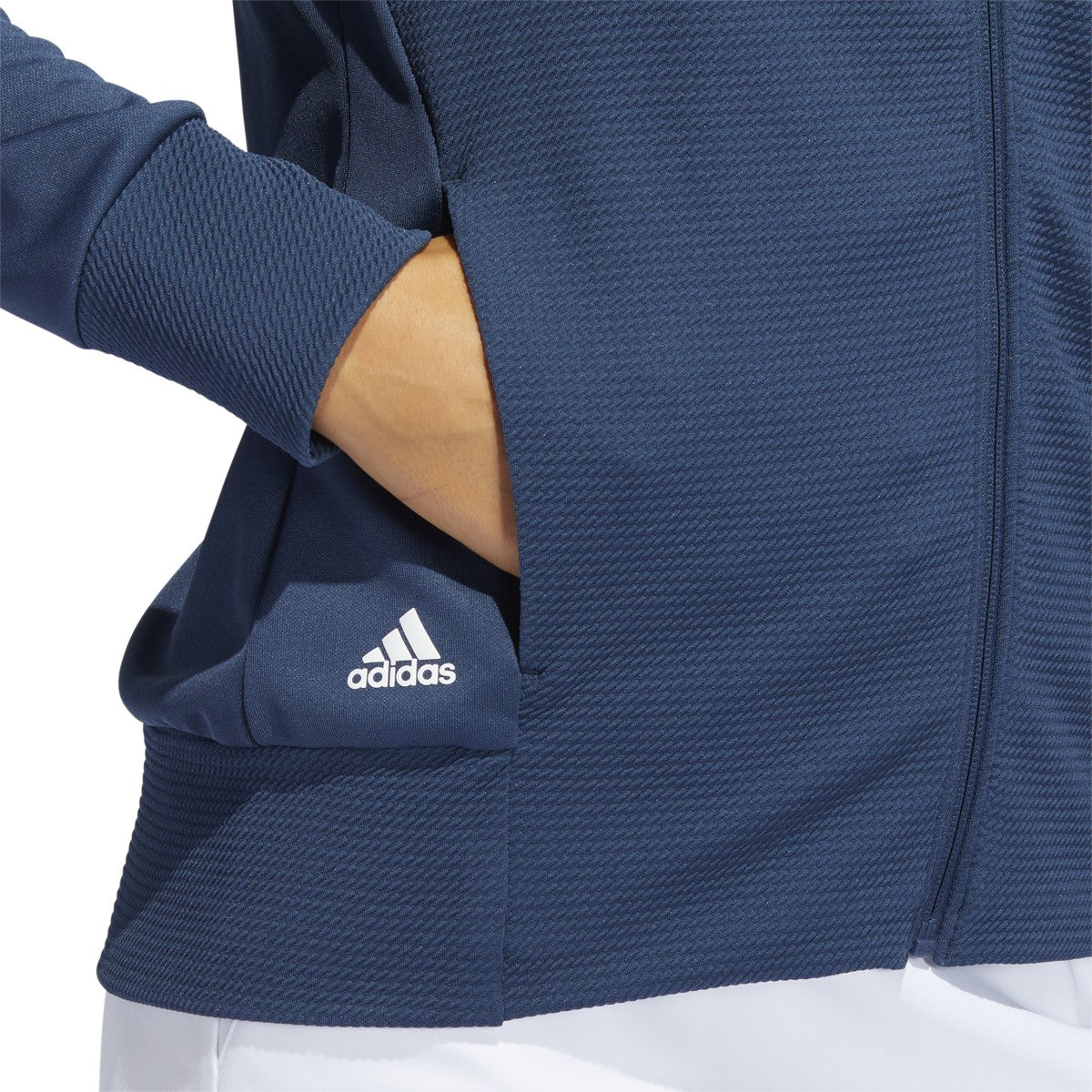 adidas Textured Full Zip Jacket - Womens Golf