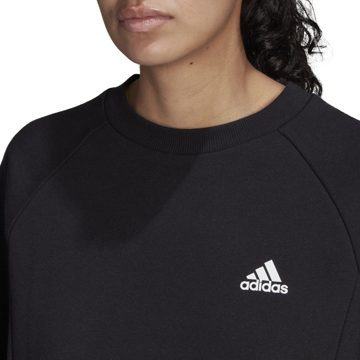 adidas Studio Fleece Sweatshirt - Womens Casual