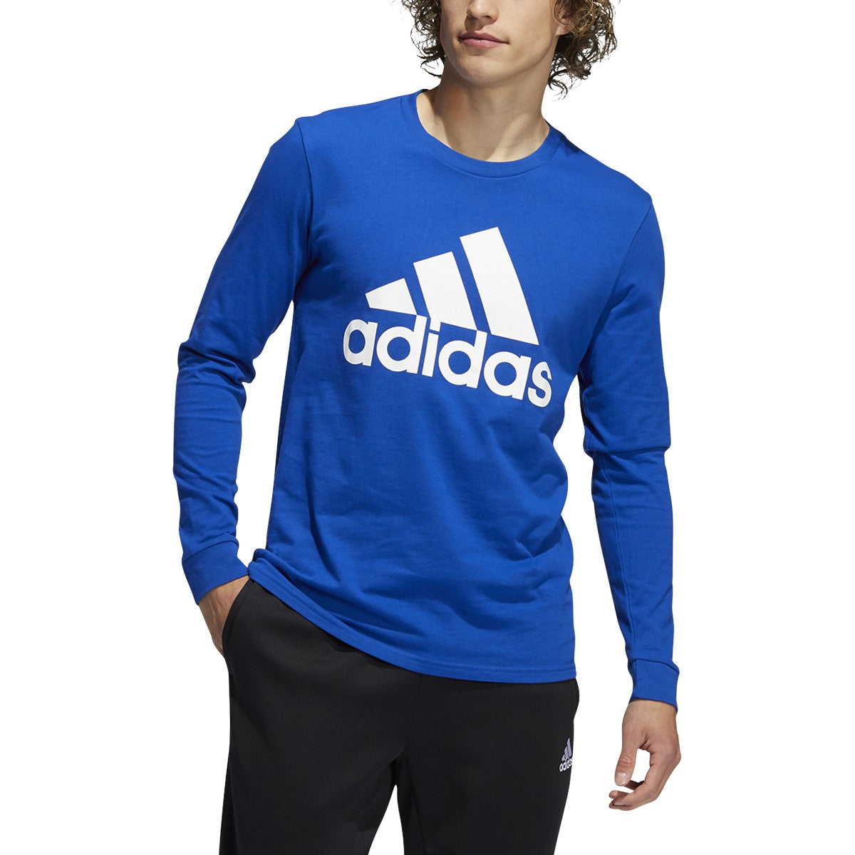 adidas Badge of Sport Longsleeve Tee - Mens Multi-Sport