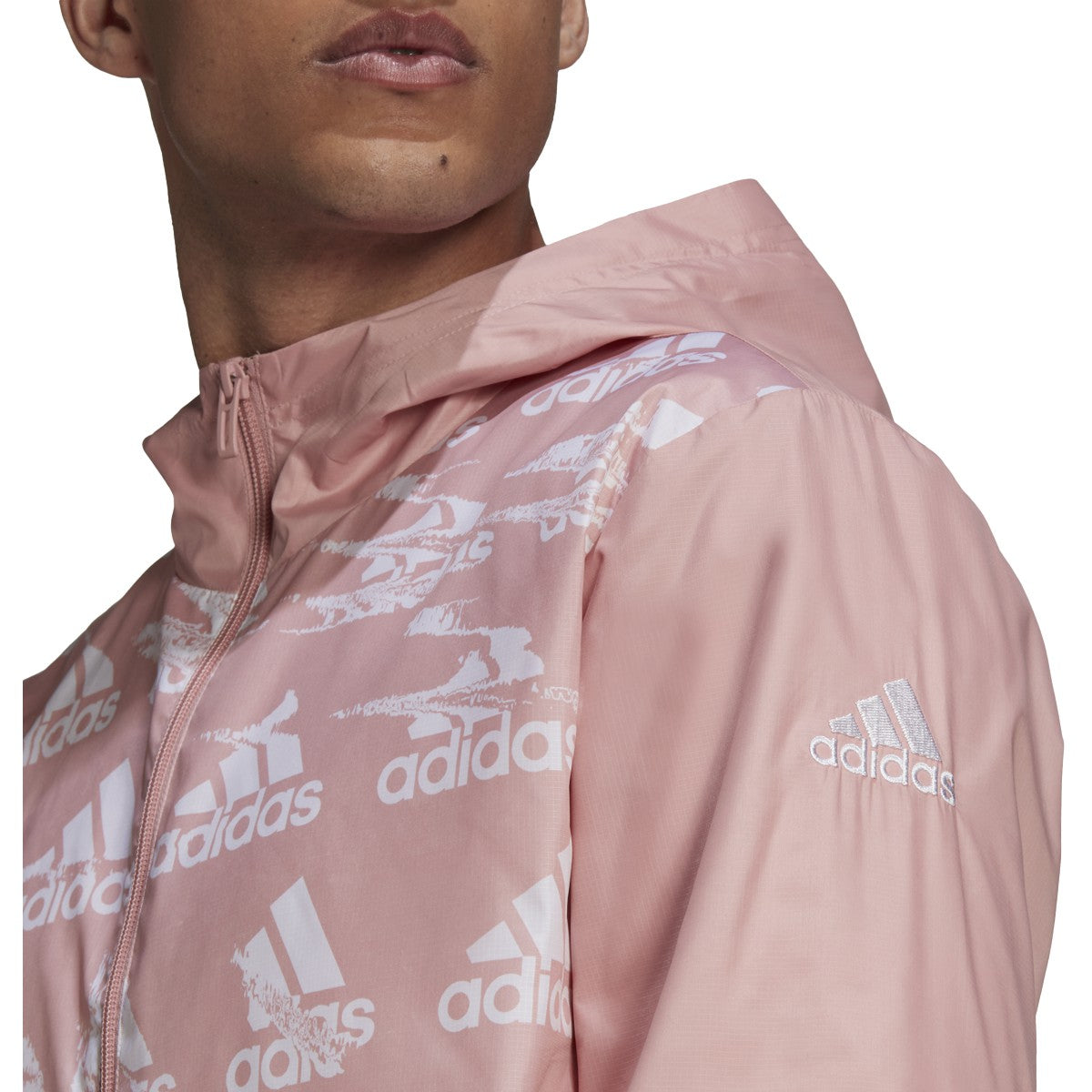 adidas Essentials Brandlove Half-Zip Windbreaker - Mens Casual