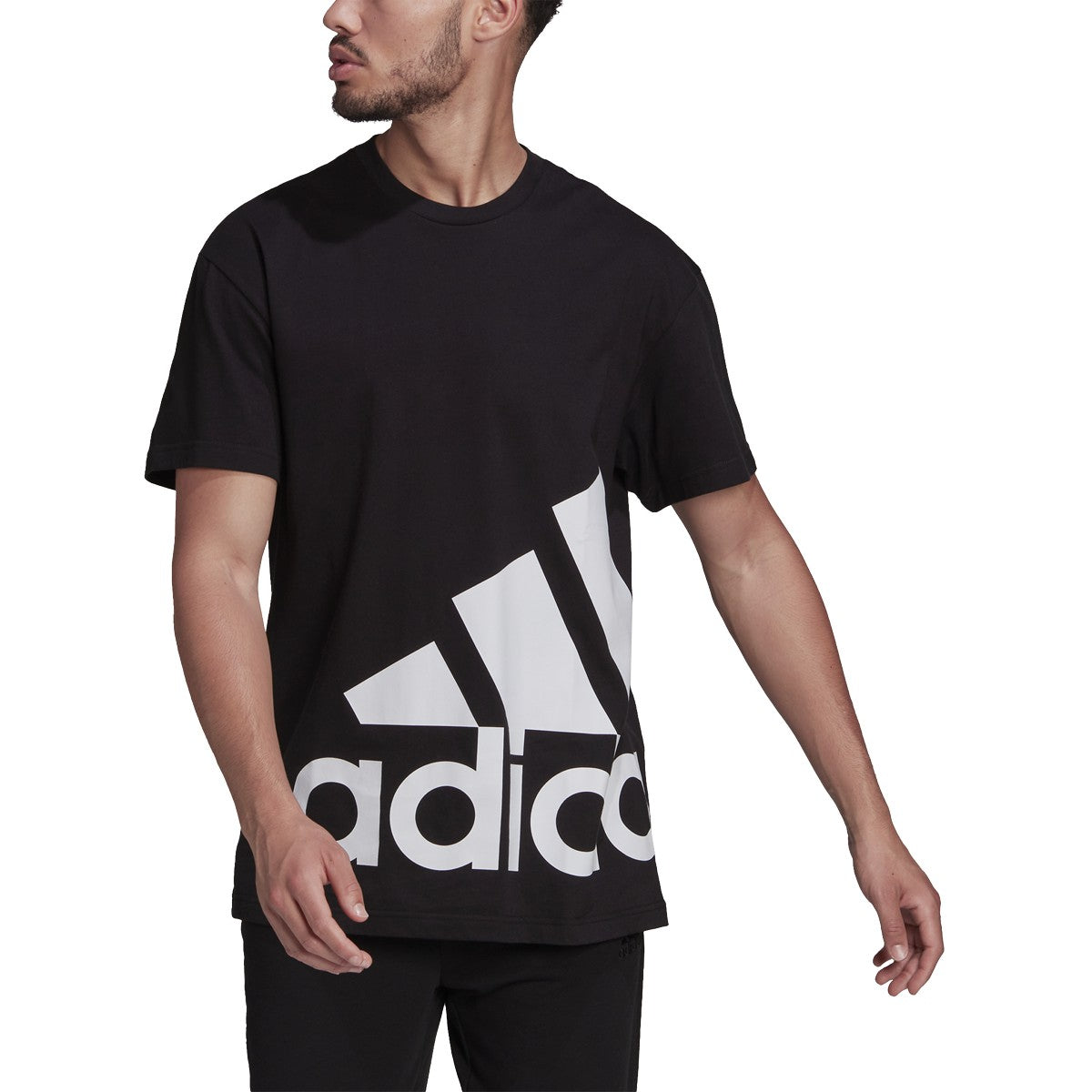 adidas Essentials Giant Logo T-Shirt - Mens Casual