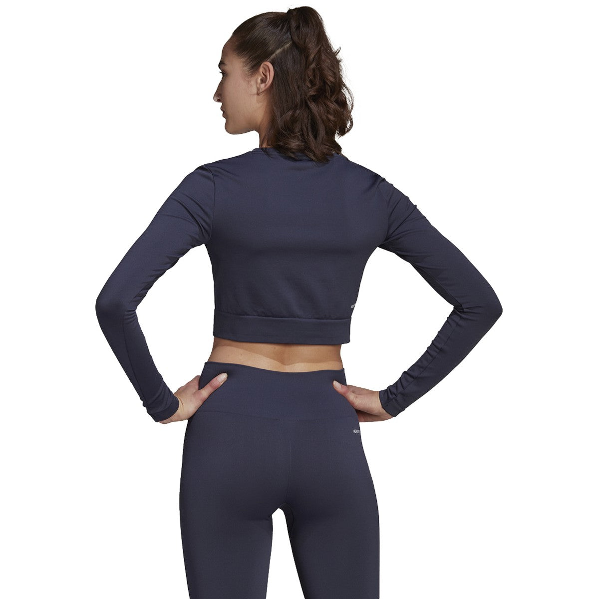 adidas Seamless Cropped Long Sleeve T-Shirt - Womens Training