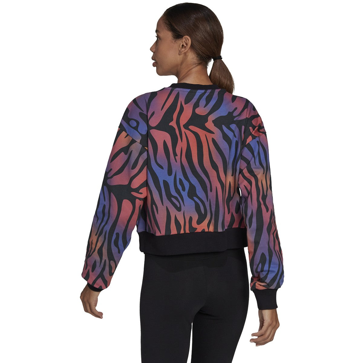 adidas Tiger Print Sweatshirt - Womens Casual