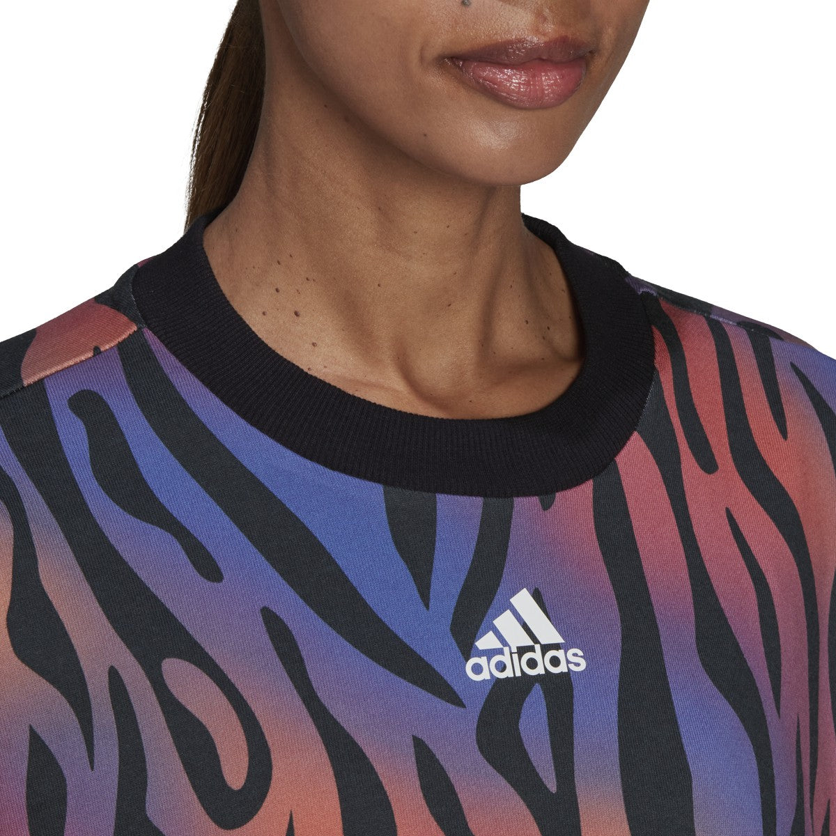 adidas Tiger Print Sweatshirt - Womens Casual