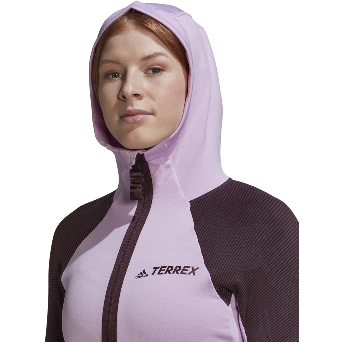 adidas Terrex Tech Flooce Womens Hooded Fleece Hiking Jacket