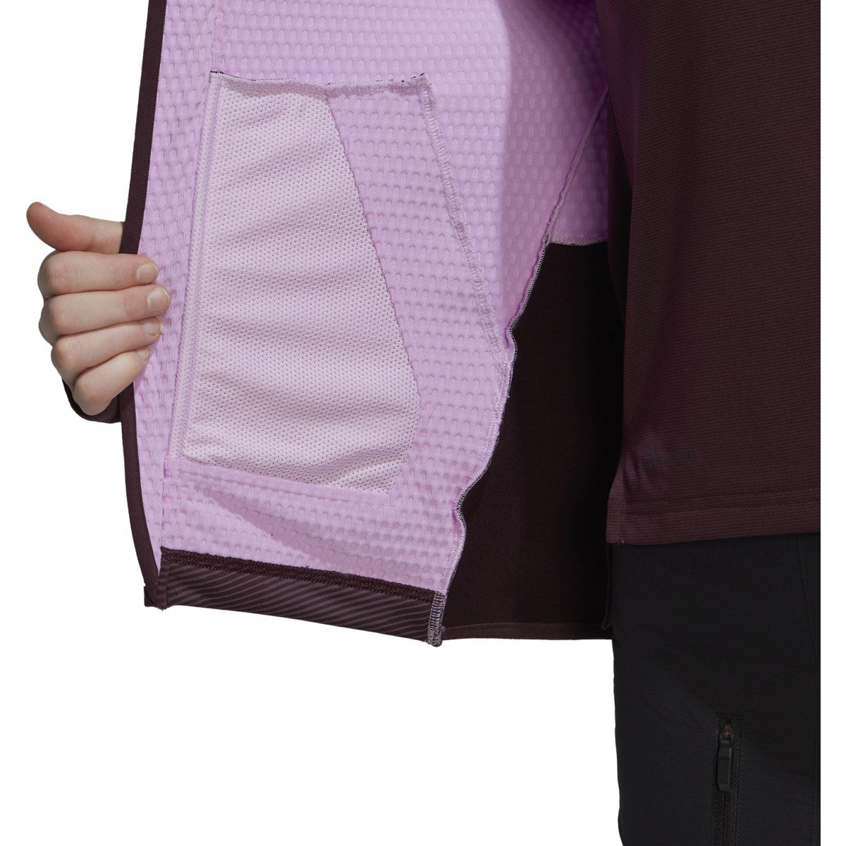 adidas Terrex Tech Flooce Womens Hooded Fleece Hiking Jacket