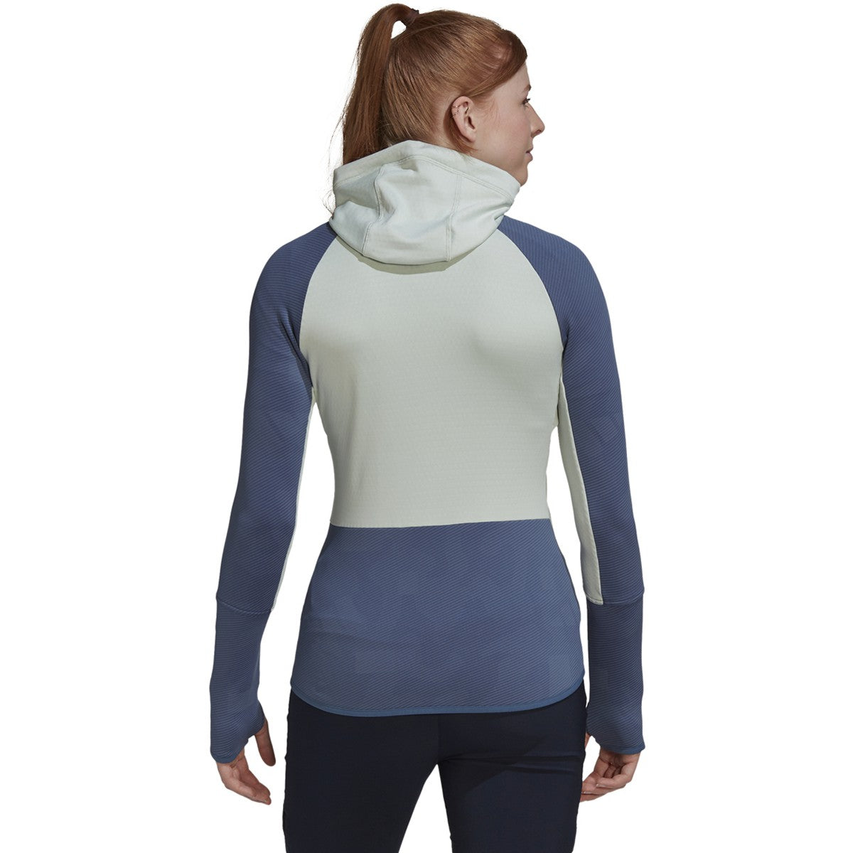 adidas Terrex Tech Flooce Womens Hooded Fleece Hiking Jacket