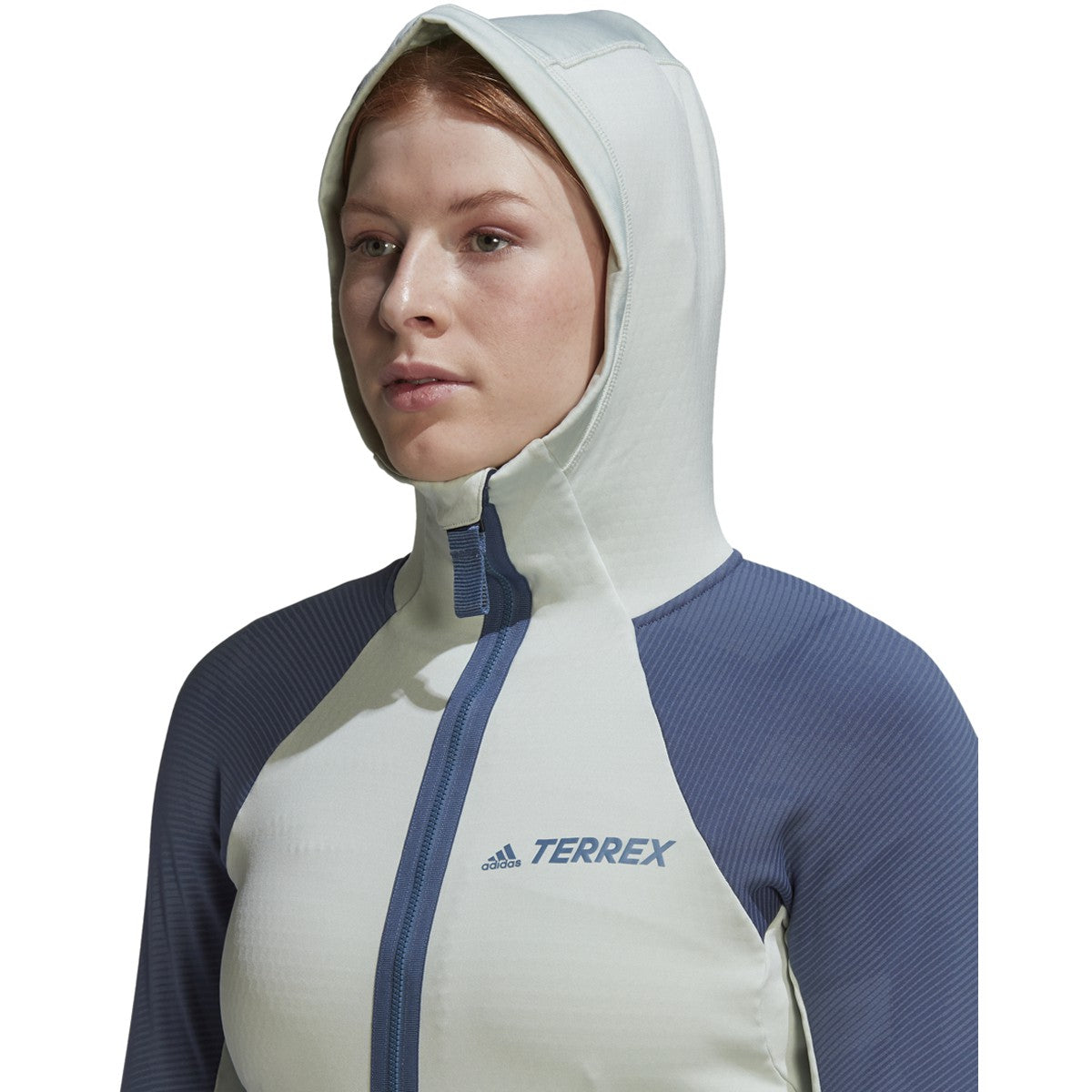 adidas Terrex Tech Flooce Womens Hooded Fleece Hiking Jacket