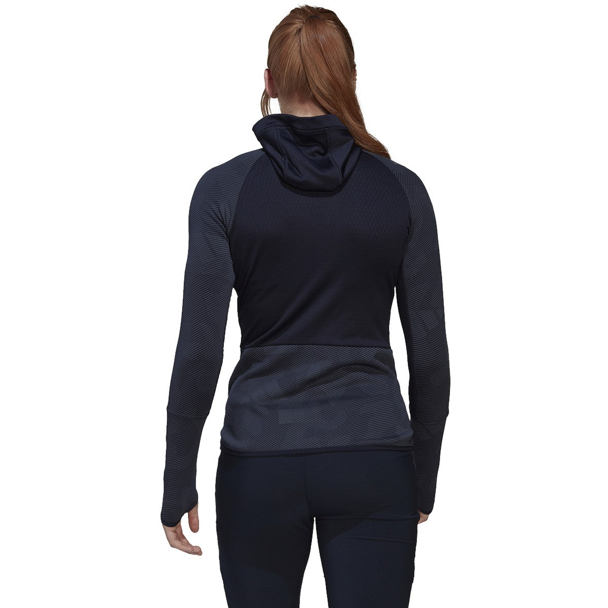 adidas Terrex Tech Flooce Womens Hooded Fleece Hiking Jacket