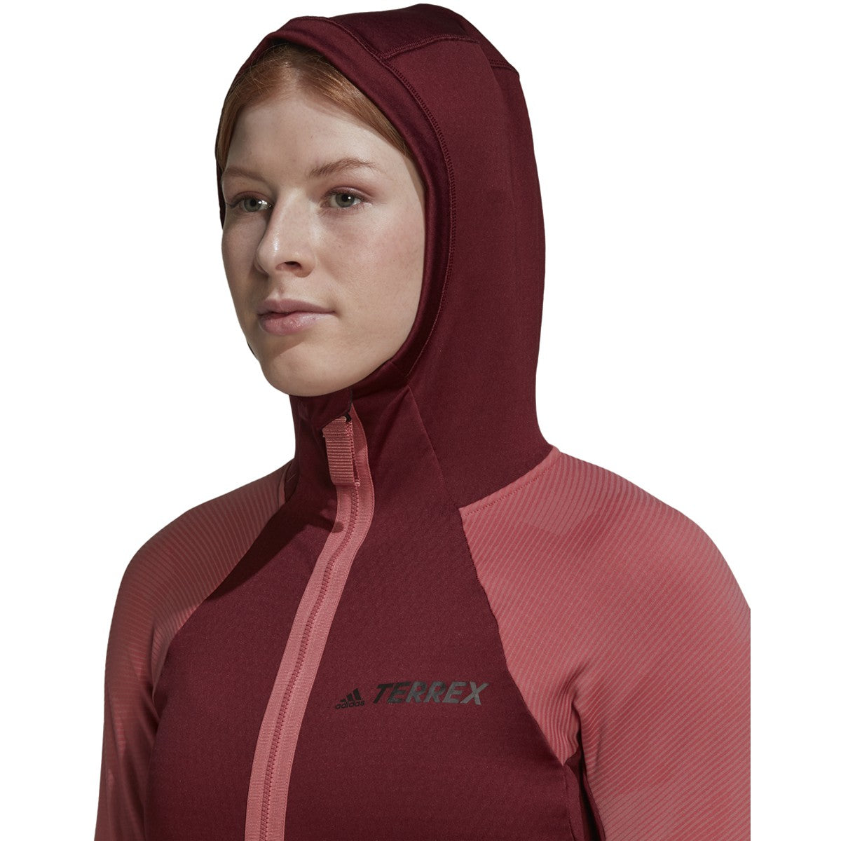 adidas Terrex Tech Flooce Womens Hooded Fleece Hiking Jacket
