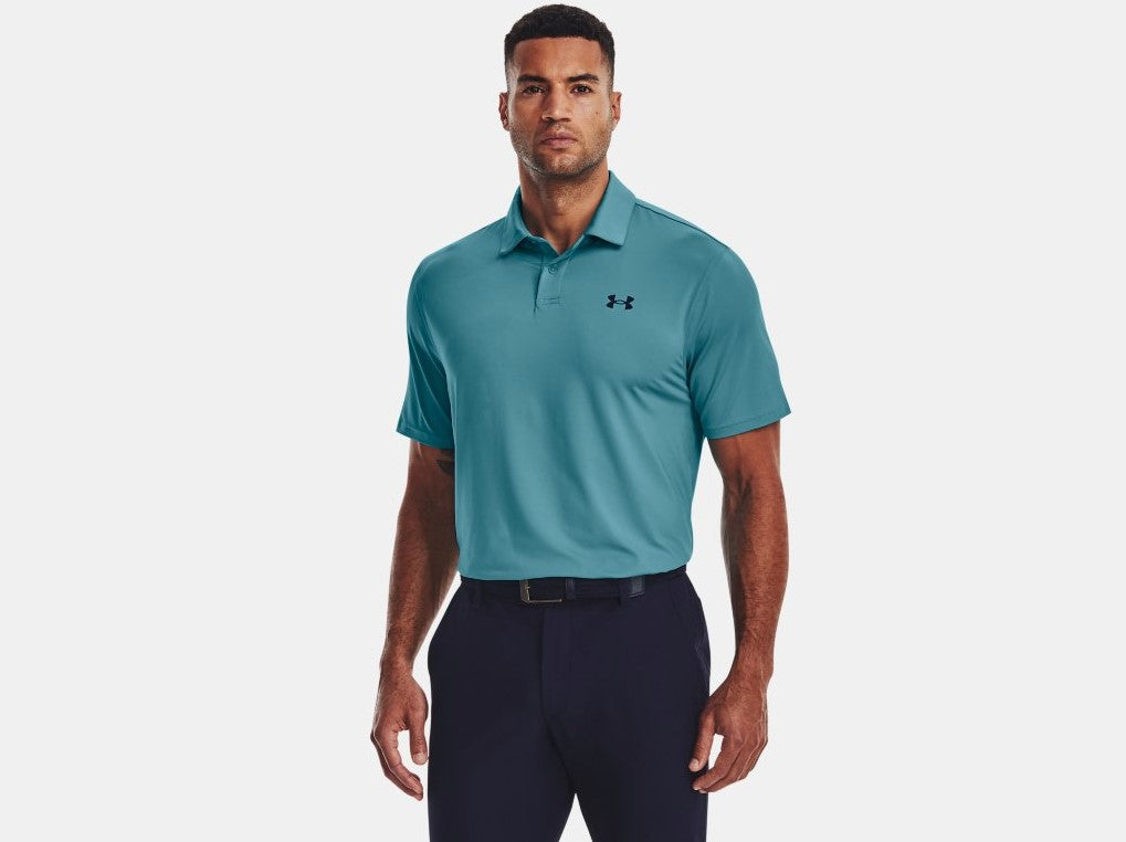Under Armour Tee To Green Mens Short Sleeve Polo Shirt