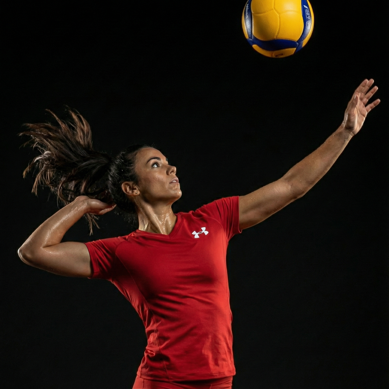 Volleyball uniforms and shoes by premium brands like UA and Adidas at Kickfly.com