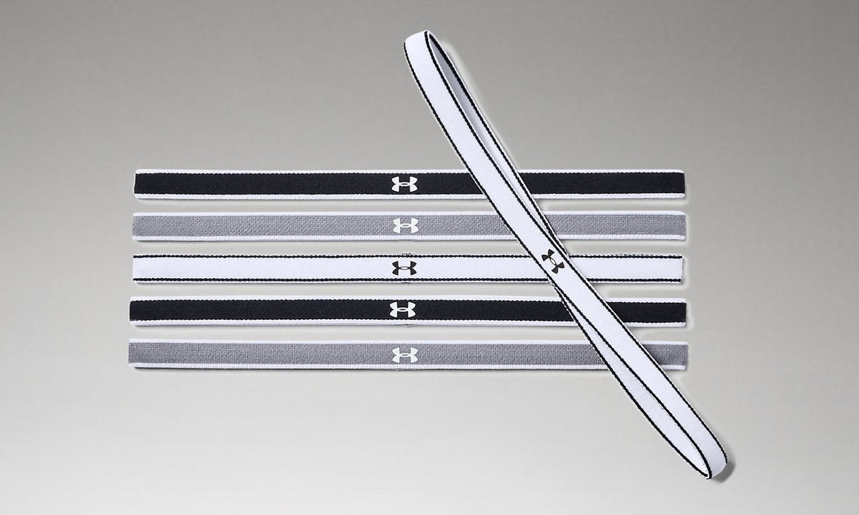 Under Armour Womens Mini Headbands - 6 Pack - Secure Stay-Put Performance