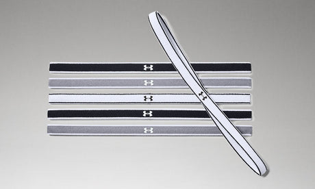 Under Armour Womens Mini Headbands - 6 Pack - Secure Stay-Put Performance