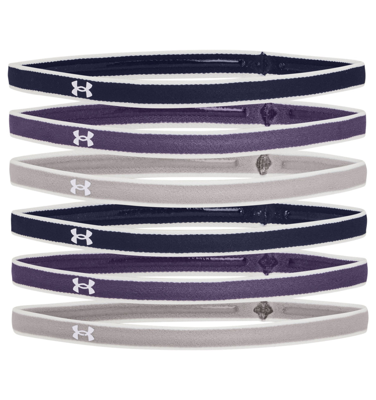 Under Armour Womens Mini Headbands - 6 Pack - Secure Stay-Put Performance