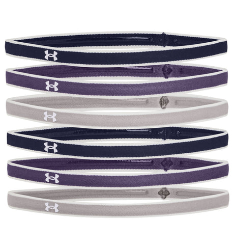 Under Armour Womens Mini Headbands - 6 Pack - Secure Stay-Put Performance