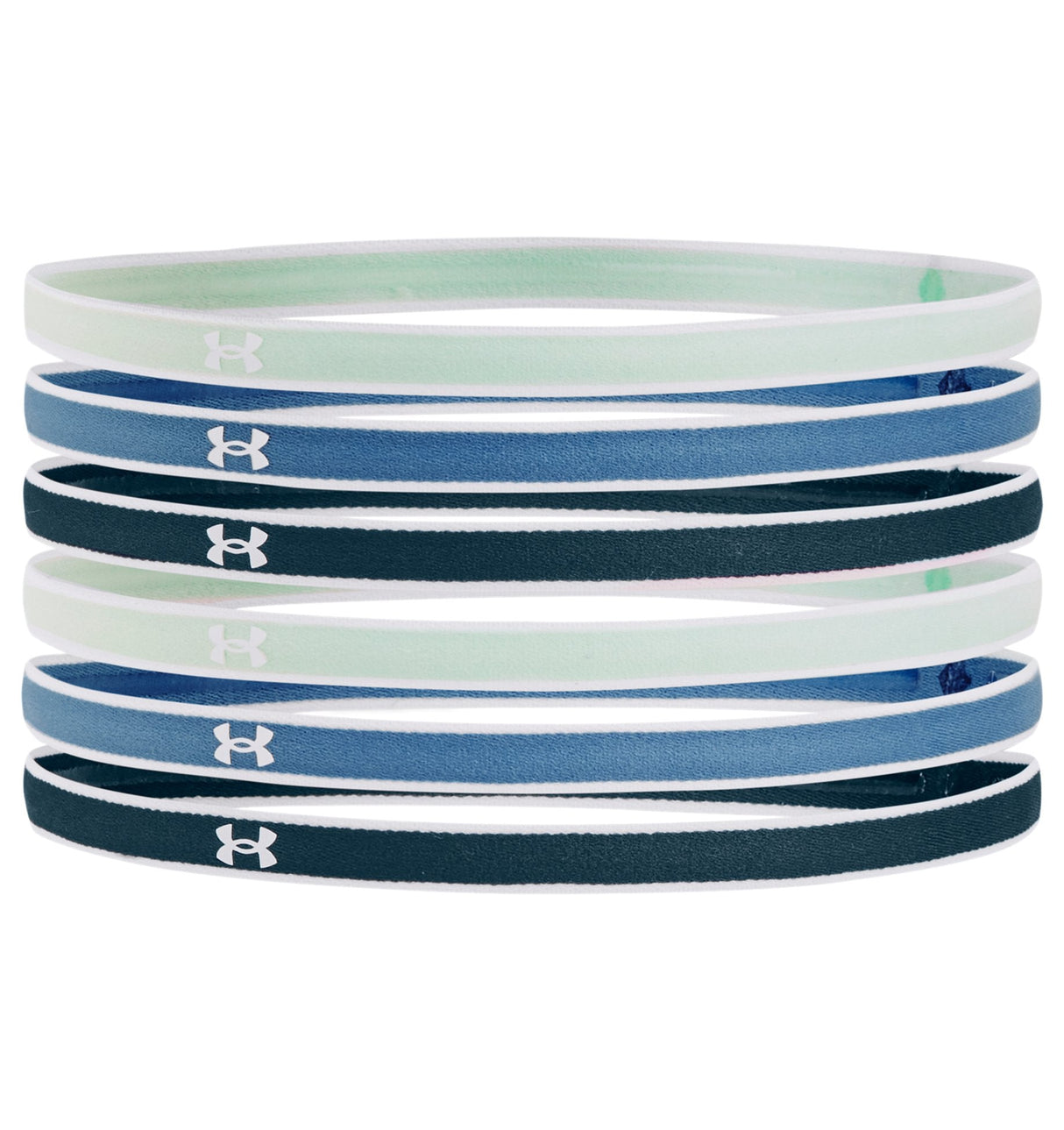 Under Armour Womens Mini Headbands - 6 Pack - Secure Stay-Put Performance